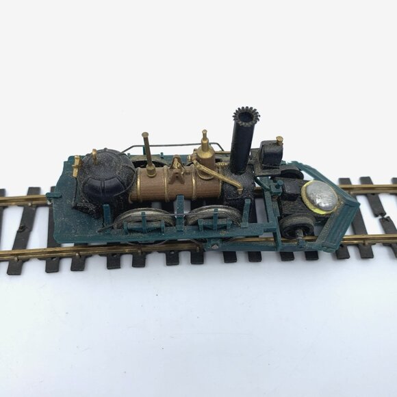 Bachmann John Bull 2-4-0 Steam Locomotive w/Tender HO Hong Kong Green Brass Vtg - Picture 8 of 16